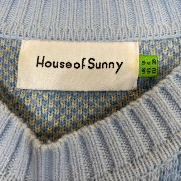 House of Sunny Blue Swimmer Sweater - Picture 9 of 10